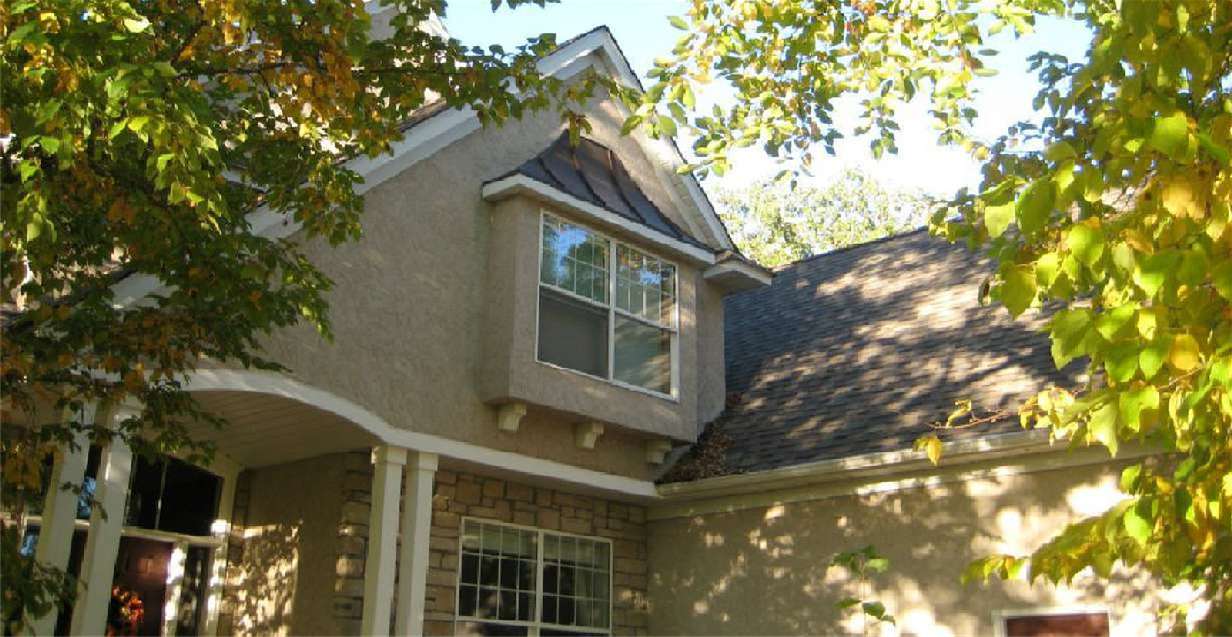 Stucco and stone exterior work